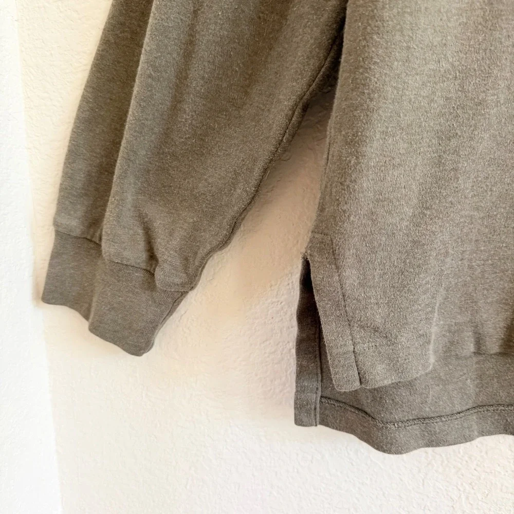 Polo Ralph Lauren Mens Long Sleeve‎ Polo Shirt Olive Green Cotton Size Large L
